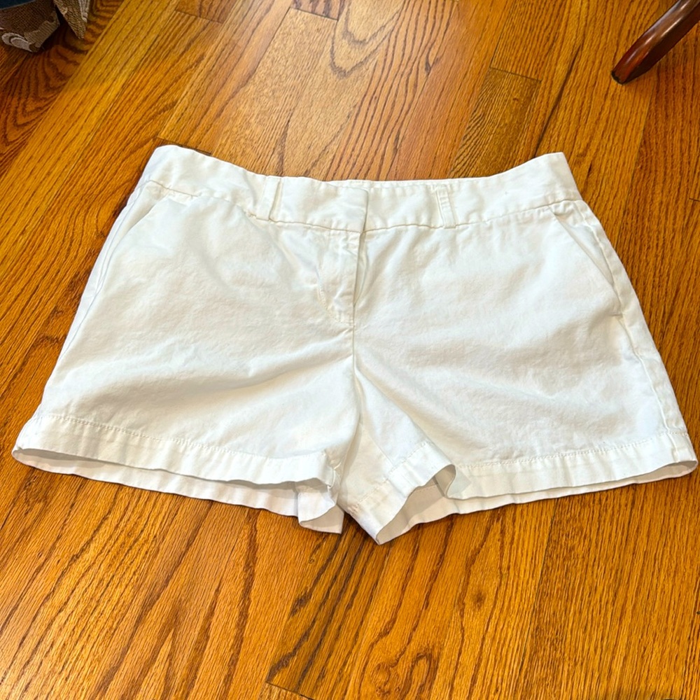 Loft White 100% cotton shorts